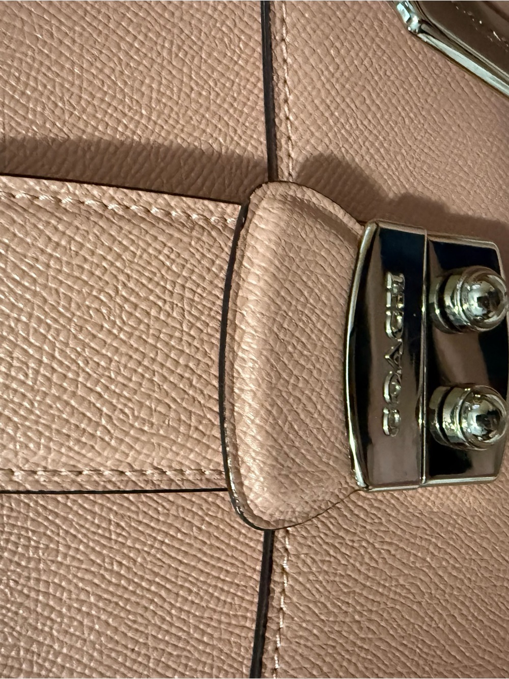 Coach Women's Pink Structured Shoulder Bag - Picture 4 of 8